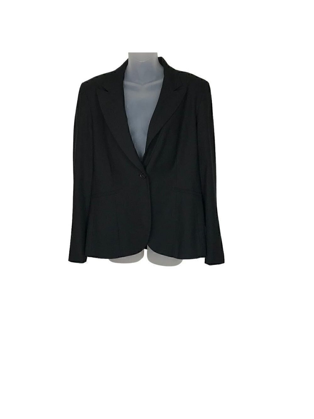 Theory Grey 94% Wool One Button  Blazer Size 10